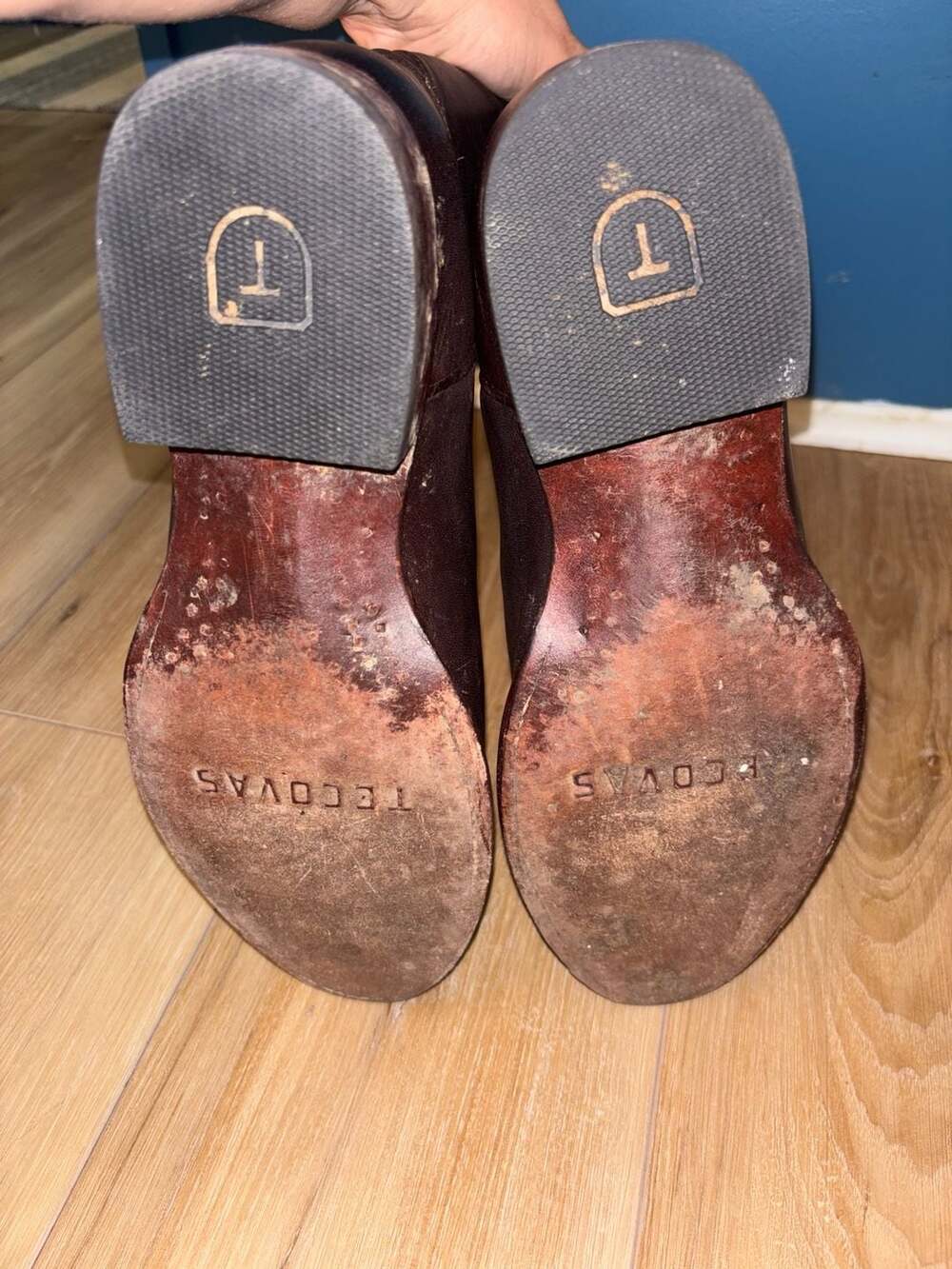 Tecovas The Earl Men's Roper Cowboy Boots in Bourbon Calfskin Leather - Picture 10 of 10